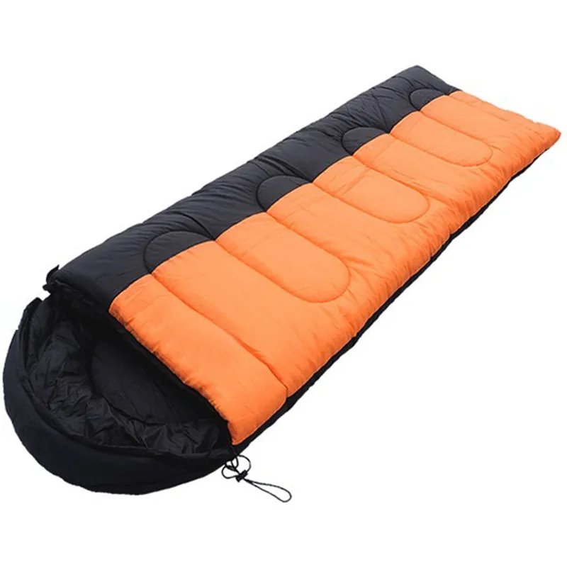 

Waterproof 215*72cm Polyester spring autum Envelope Outdoor travel Camping hiking Sleeping Bag With Compression Bag