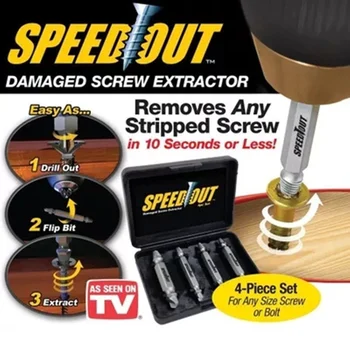 

Screw Extractor Drill Screwing device Drill Removal Broken Bolts Easy Out Double Side Bolt Stud Screw Remover Extractors tools