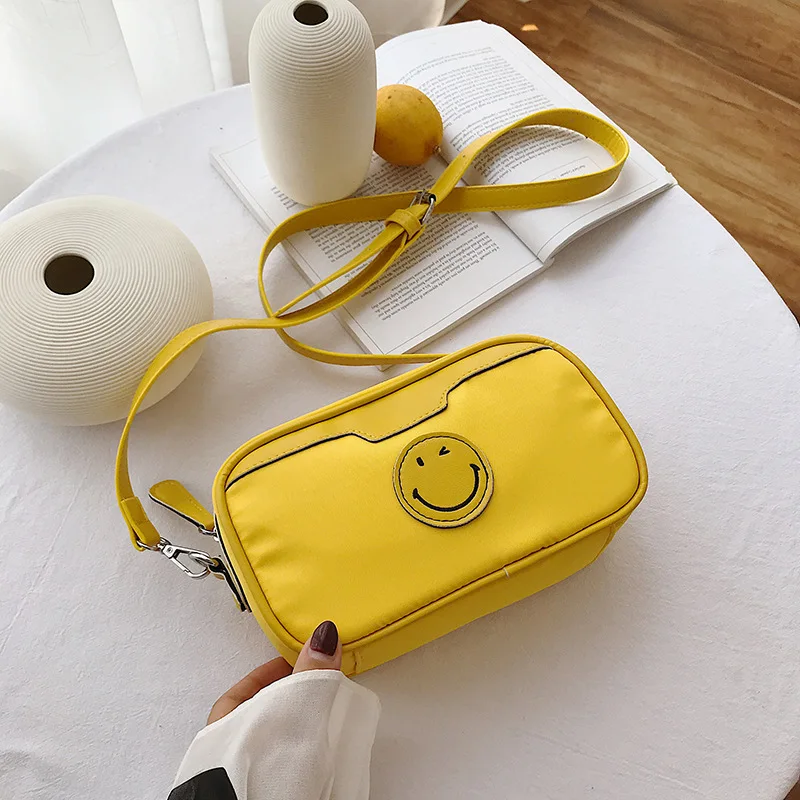 

Oxford cloth small square bag female 2019 new messenger bag Korean fashion casual color student shoulder bag