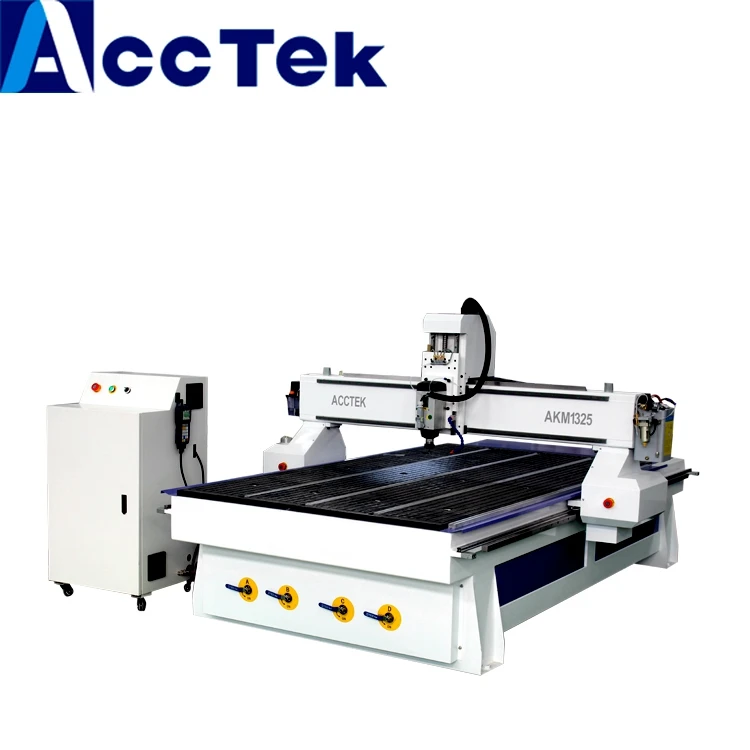 ACCTEK Китай Воздушный шпиндель 4*8 футов вакуумный стол cnc маршрутизатор для