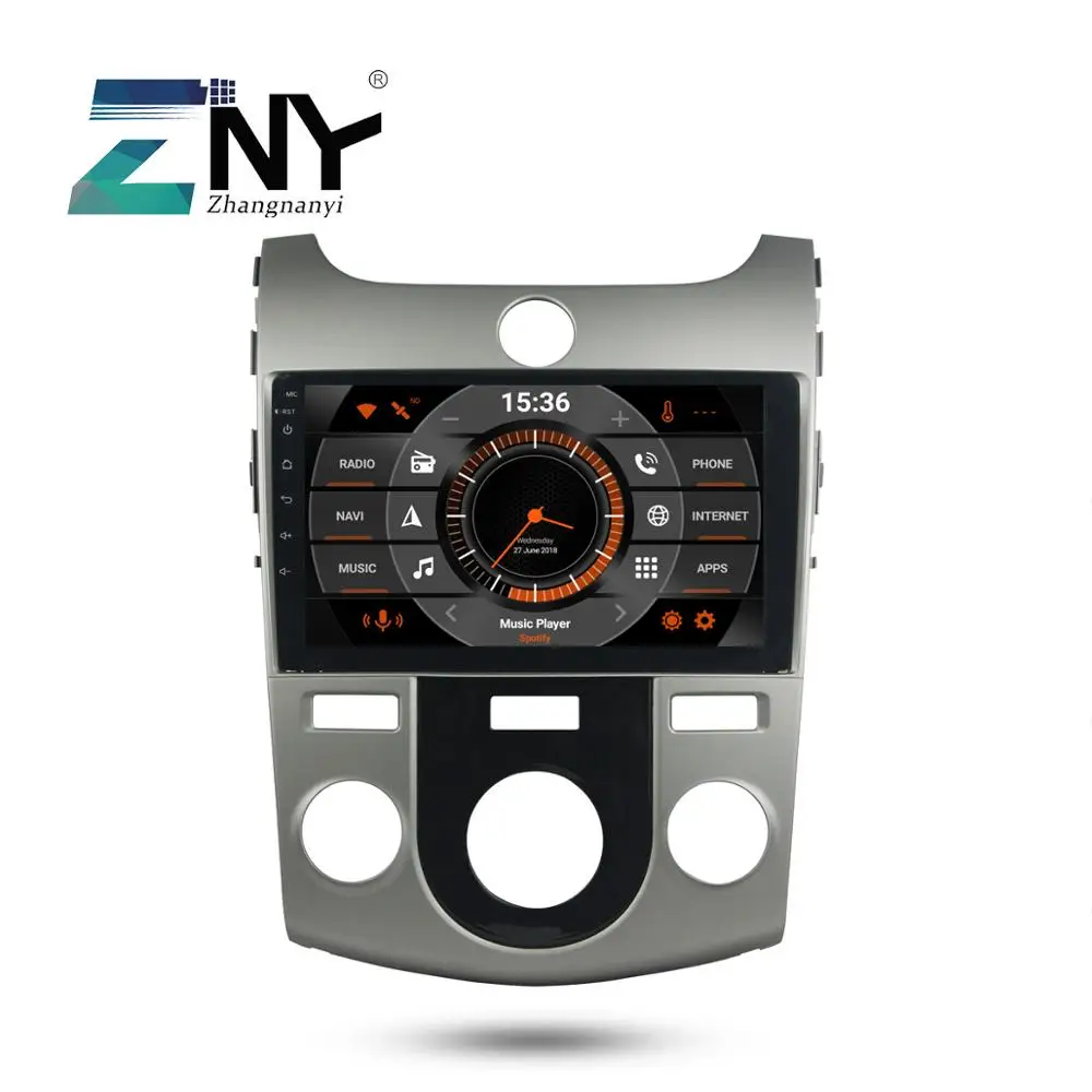 Sale Android 9.0 Car GPS Autoradio For Kia Forte Cerato 2008-2012 9" IPS Display Multimedia FM RDS BT WIFI Audio Video Stereo 4+32GB 5
