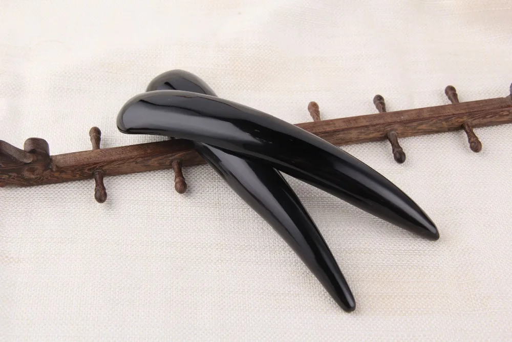12.5 14cm Natural Buffalo Horn Massage stick Pure natural horn