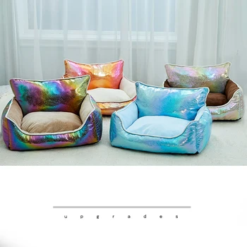 

Kennel Cat Litter Pet Nest Four Seasons Universal Breathable Waterproof Non-stick Wool Bed Bed Removable and Washable Pet Bed