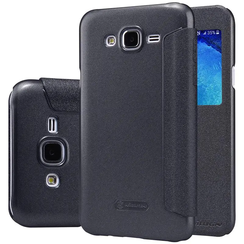 Nillkin Sparkle Series Искусственная кожа чехол для Samsung Galaxy J5 2015 J500FN J500F J500M (тонкий ed) 5 0