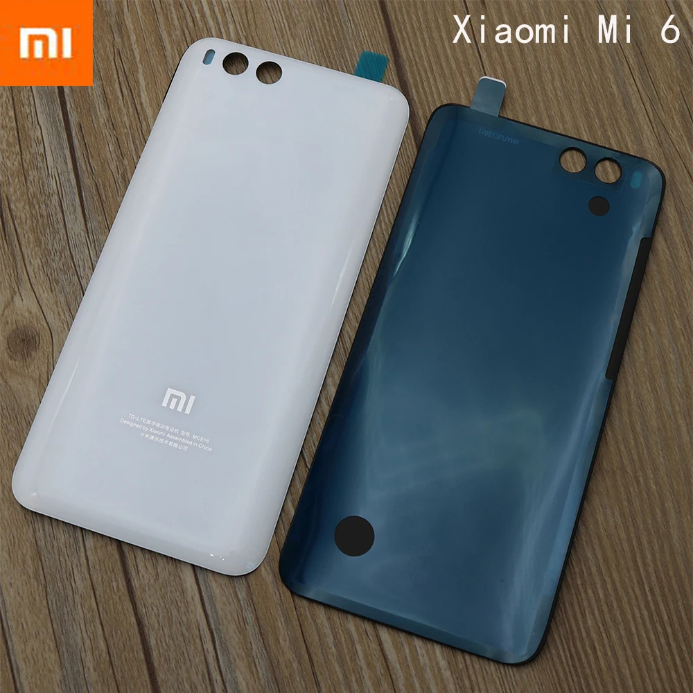 

100% Original 3D Glass Rear Housing Cover For XIAOMI MI 6 , Back Door Replacement Hard Battery Case,3 Colors Stock Xiaom Mi6