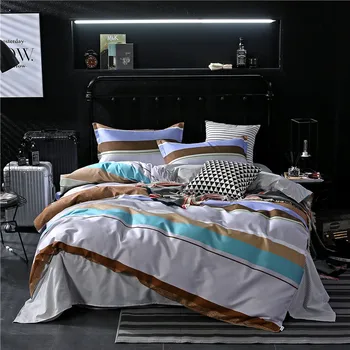 

2019 Stripe Bedding Sets Duvet Cover boys Bed Sheets Pillowcases twin queen king quilt Comforter cover fashion luxury bedclothes