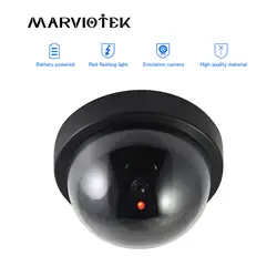 Пустышка камера поддельная камера внутреннее видеонаблюдение Домашняя безопасность Мини купольная камера WiFi с мигающим красным светодио