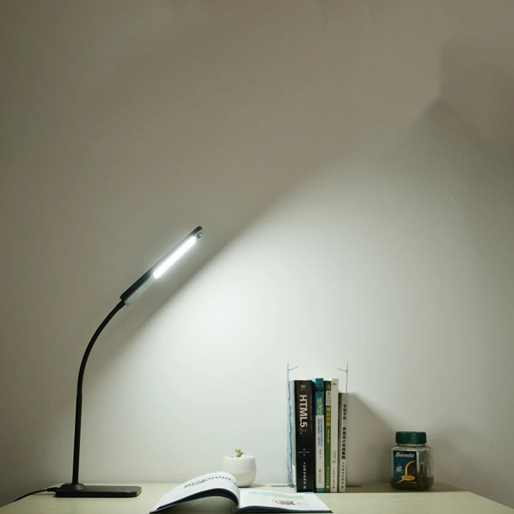 

Folding LED Eye Protect Clamp Clip Light Table Lamp Stepless Dimmable Bendable USB Power Touch Sensor Control reading desk lamp