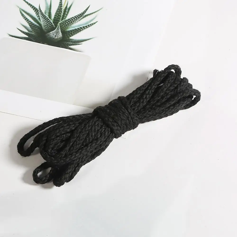 5 ярдов хлопковое плетение из веревок декоративный витой шнур веревка для украшения ручной работы шнурок для рукоделия моток веревки