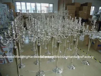 

Decoration Weddings Flower Bowl Crystal with mental iron event decor