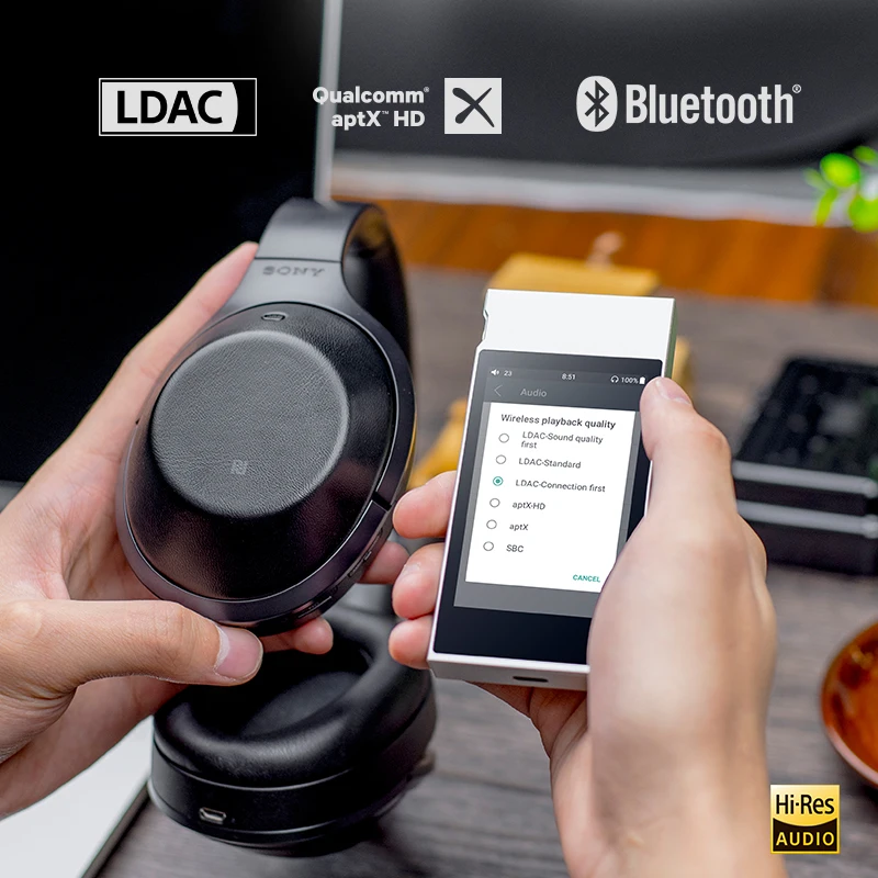  Fiio Cassa Del Metallo M7 Bluetooth 4.2 Aptx-Hd Ldac Hi-Risoluzione Dello Schermo di Tocco Lcd Mini