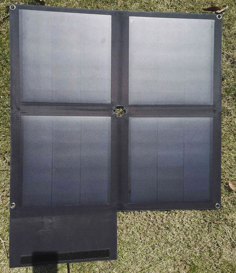 

12V 40W Foldable Solar Charger Pack Outdoor Emergency Solar Power Supply with Adapter DC Output 5v/12v/15/16/18v/19v/20v/22v/24v