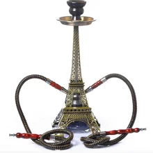 New Arab Creative Eiffel Tower Pipe Shisha Hookah Healthy Smoking Pipe Tobacco Cigarette Smoke Water Pipe Filter LFB264