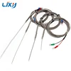 LJXH-Sonda de diámetro tipo K para termopar, sensores de temperatura de 2 cables, 1mm, 2 terminales, 1m/2m/3m/4m/5m ► Foto 1/4