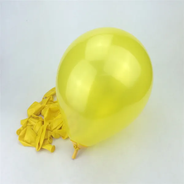 10 шт./лот 10 дюймов желтый жемчуг латексный шар 21 цвет надувной круглый воздушный шар Свадьба С Днем Рождения Вечеринка шары украшения - Цвет: Yellow