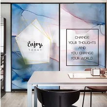 Постреалистичная наклейка на оконное стекло ванная комната матовая пленка прозрачная непрозрачная отделка анти-свет