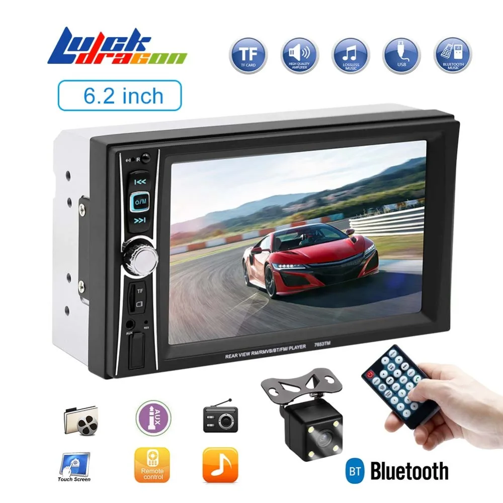 

Autoradio MP5 Player Radio Car Stereo FM Auto Audio 2 din 7023B Car Audio Rear View Camera Car Radio Mirrorlink Remote Control
