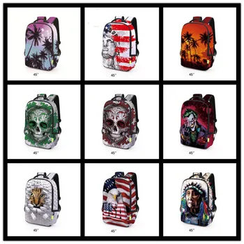 

Backpack 3d Printing Popular Men and Women Couple Backpack School Bag Campus Casual Backpack Support Custom Drop Shipping