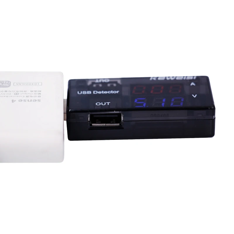 Новейшее черный USB Напряжение тестер двухрядные Дисплей цифровой USB Напряжение Амперметр детектор Скидка 40%
