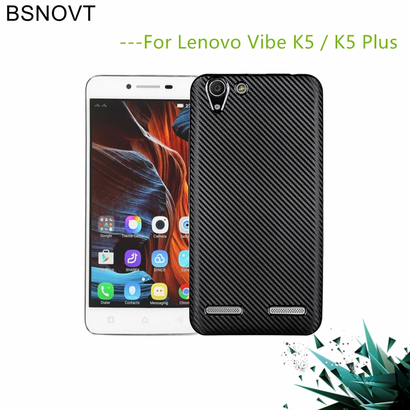 Lenovo Vibe K5 Case Plus Cover Soft Carbon fiber Slim TPU Phone For Lemon 3 K32C36 |