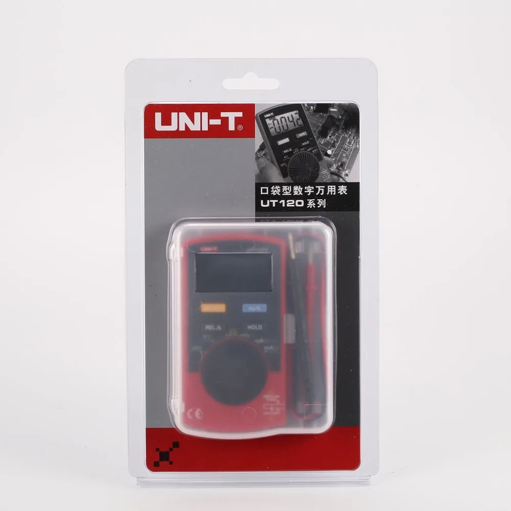 

UNI-T UT120A UT120B UT120C Digital Multimeter 4000 Count Display Auto Range DC AC Voltage Current Meter Tester Pocket Multimeter