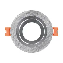 10 шт. с регулируемой окружностью черный/серебристый/белый алюминий крепление для светодиодов отделка галогенные прожекторы GU10 MR16 рамка встраиваемые крепления для светодиодов