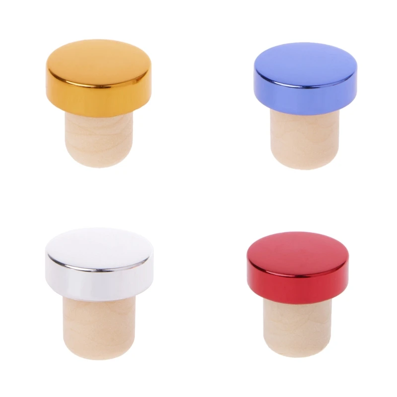 

Wine Bottle Stoppers Beer Cork Plug Iron Cover Kitchen Bar Tool Saver Sealer