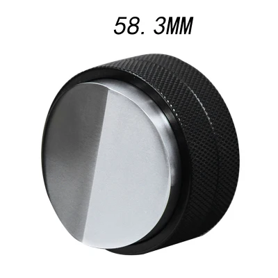 Black 58.3 mm Регулируемый 304 нержавеющая сталь кофе эспрессо трамбовщик три угловых наклона база регулируемые распределительные инструменты Прямая поставка - Цвет: Black 58.3 mm