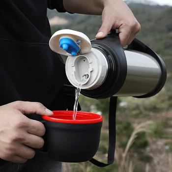 

Big Capacity Vacuum Flasks 2.2L Stainless Steel Thermos Travel Water Pot Coffee Kettle Insulated Kettle Outdoor Tumbler Hiking