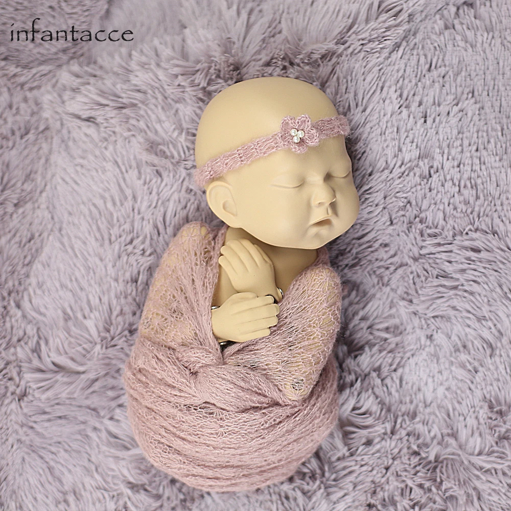 faux fur blanket+wrap+headband set, newborn photography props background backdrops fleece mohair wraps photo studio accessories fotografia newborn photography props blanket letter racks fences photography backdrops background