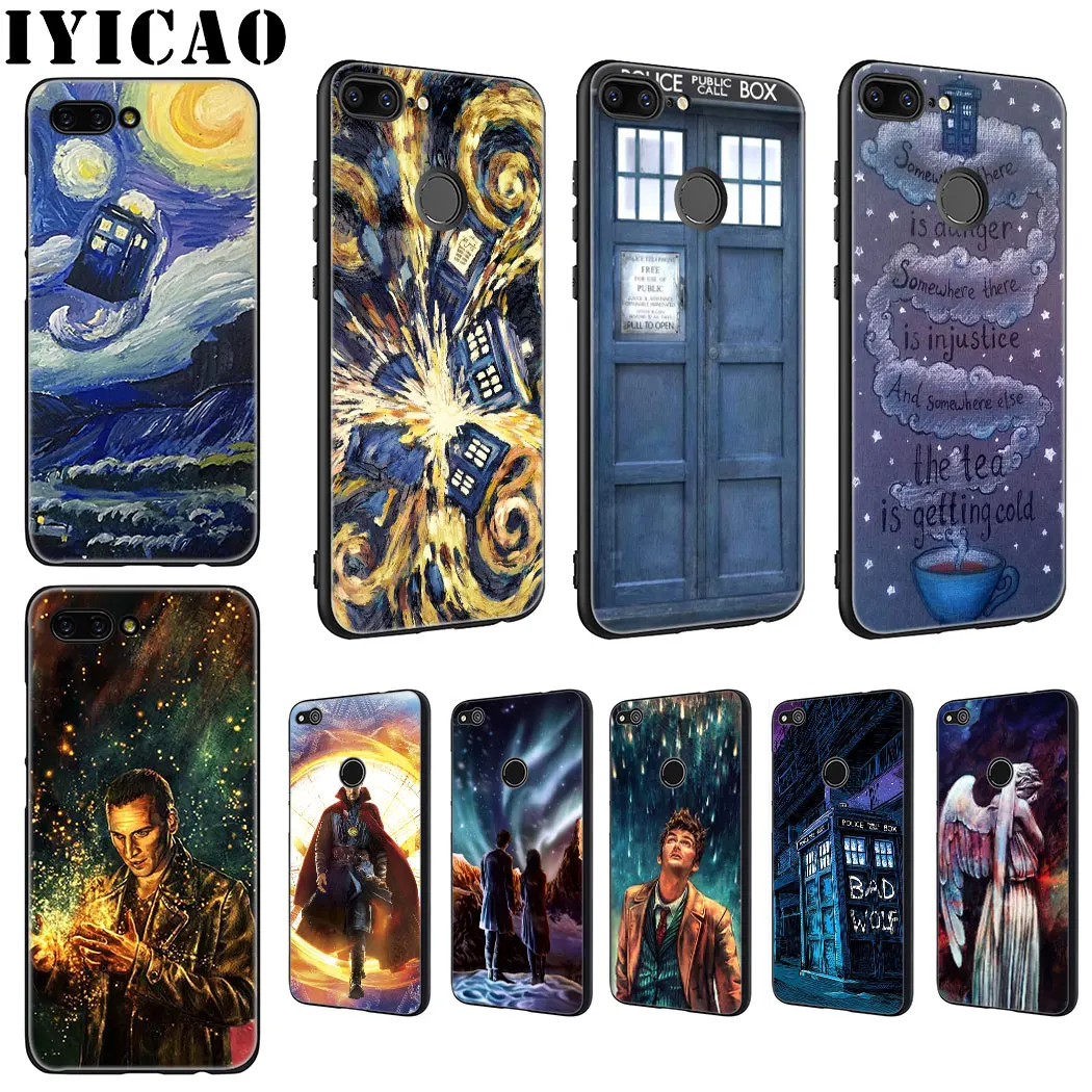 IYICAO Tardis Box Doctor Who Soft Phone Case for Huawei Honor 6A 7A 9X 20 Pro 7C 7X 8 9 10 Lite 8X 8C Note View | Мобильные телефоны