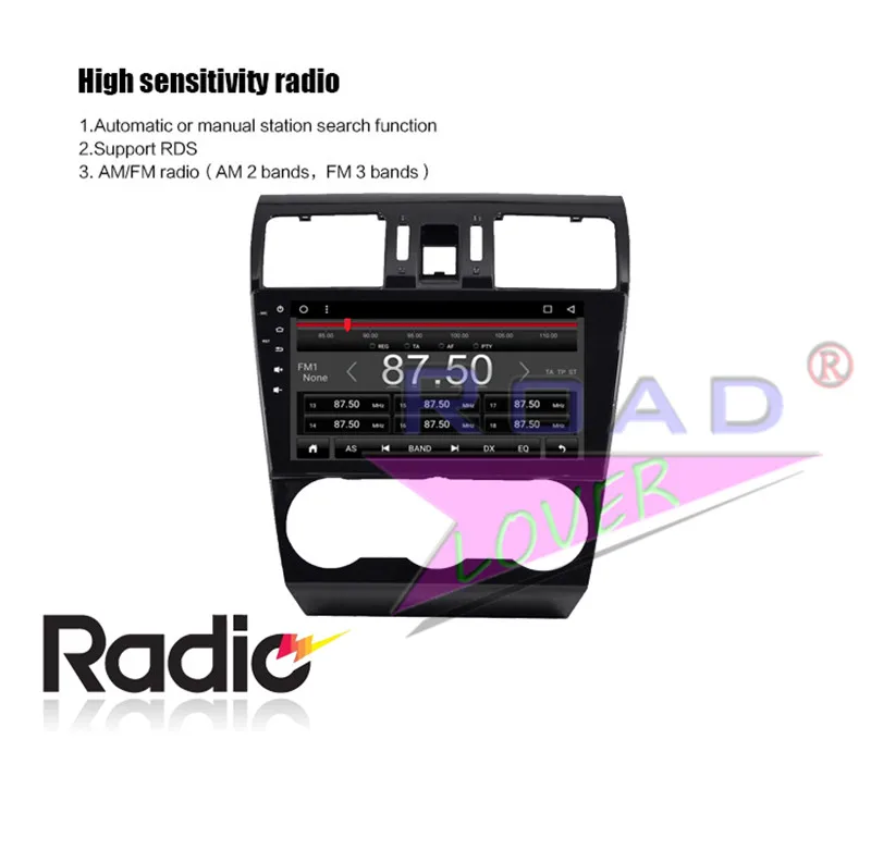 Best Autoradio Android 8.1 Car Multimedia Player For Subaru WRX Forester 2013 Stereo GPS Navigation 2 Din Auto Head Unit 8 Core 64G 22