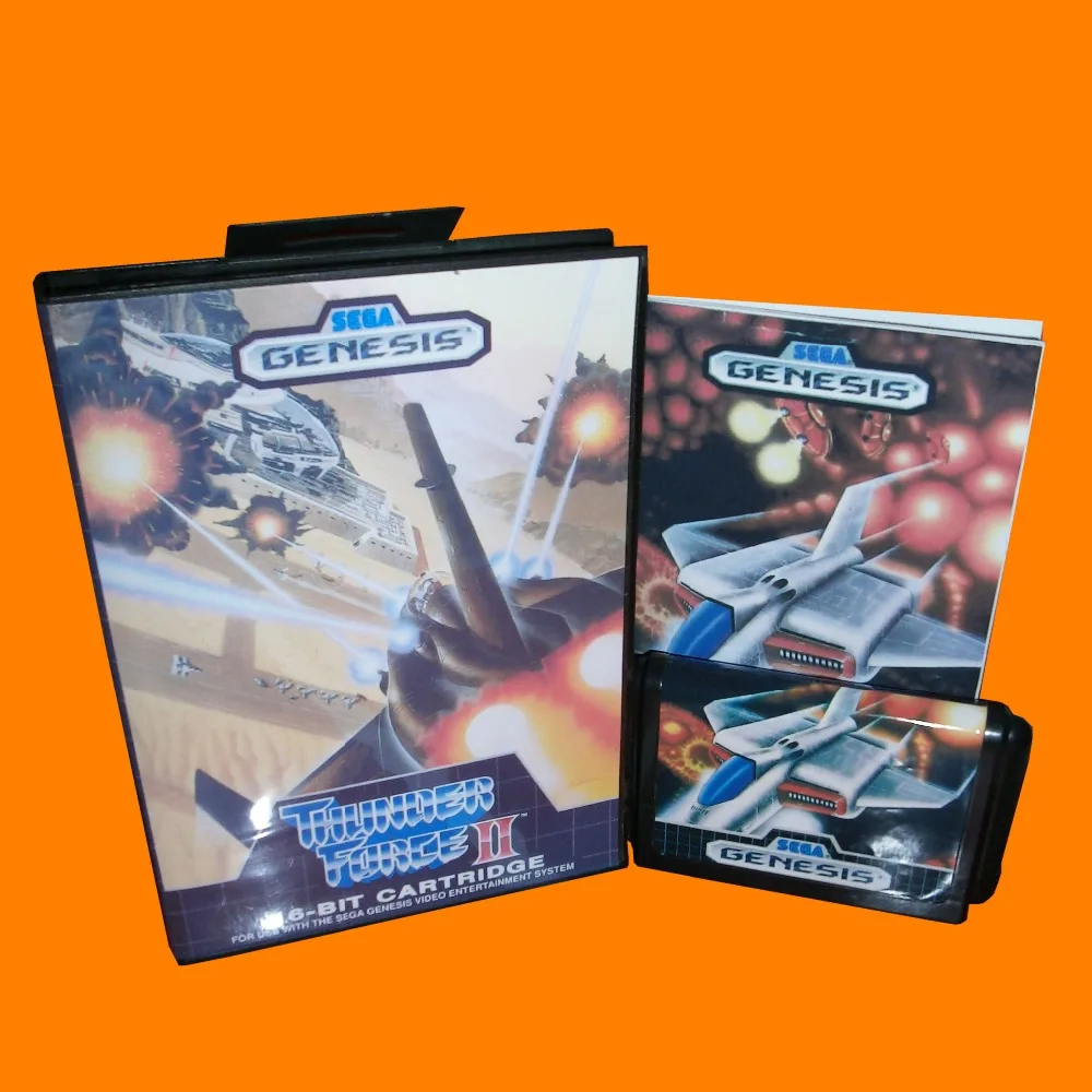 Thunder Force II With Box And Manual 16bit MD Game Card For Sega Mega Drive Genesis | Электроника