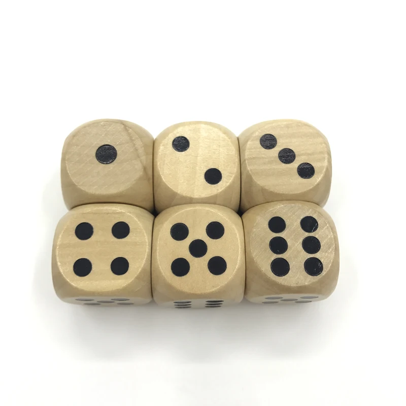 Woodiness Drinking Dice Solid Wood Puzzle Children Teaching Dice Set game dice,dice set 5Pcs/Lot