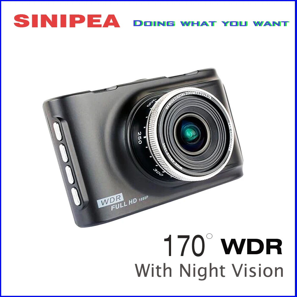 Promotional Novatek Car Camera DVR Camera 1080P HD Parcking Recorder Video Cam With Night Vision 170