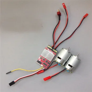 

20A x2 RC Car Boat Bidirectional Brushed ESC Dual Way ESC Electronic Regulator+High Speed 380 Motor for RC DIY Car / Boats Parts