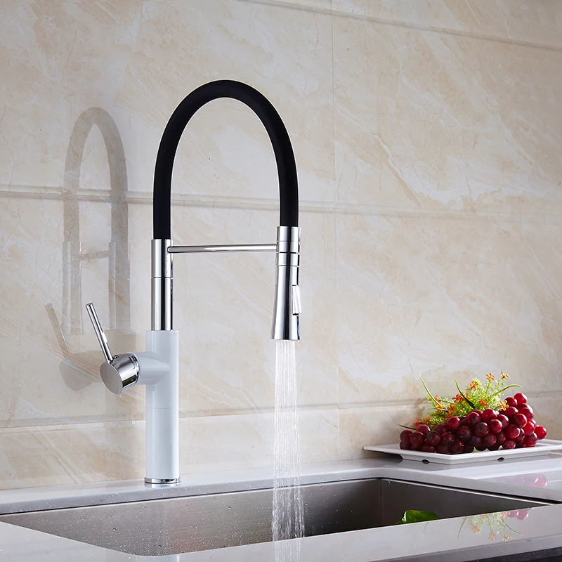 Shai Baking Varnish And Chrome Finish Kitchen Faucets High End