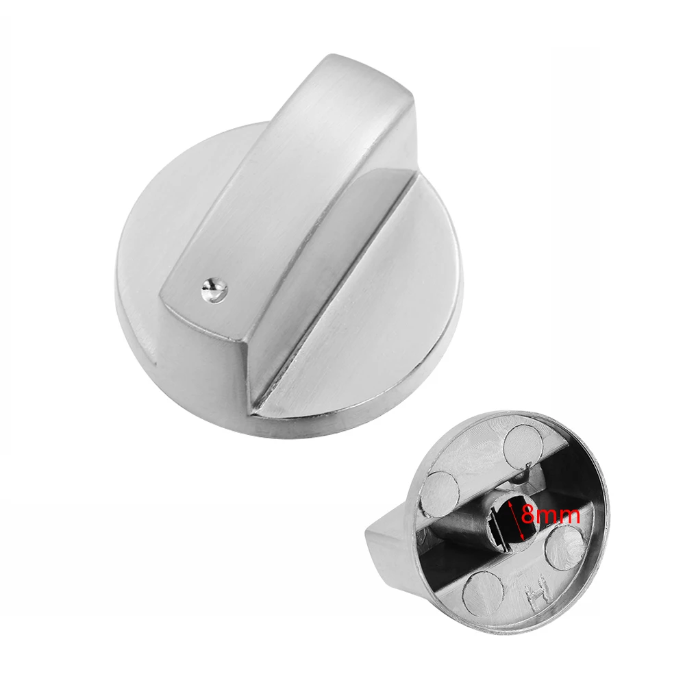 0-8mm Комплект из 2 предметов для детей от 6/8 мм Универсальный цинковый сплав поворотный переключатель Управление ручки варочная панель Замена для Кухня газовые плиты ручки для плиты ручки печи - Цвет: 0-8mm