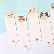 30 шт./компл. милый кот Закладка Милая Бумажная книга марка записка заметка для книг канцелярские школьные принадлежности marcadores de livro 7018