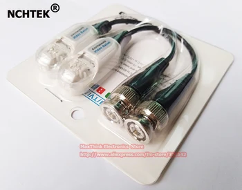 

NCHTEK Single channel CCTV CAT5 UTP BNC Passive Video Balun Transmitter /Free shipping/20PAIRS