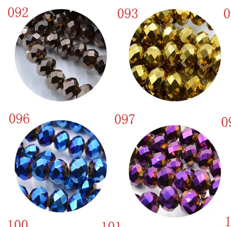 FLTMRH 5A+ 4MM 145 piece/lot Faceted Glass Crystal Beads for DIY