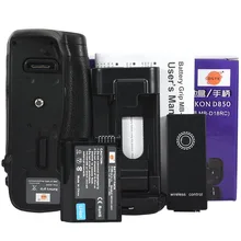 DSTE mb-d18 Батарейная ручка костюмы для Nikon D850 Камера equipe с Дистанционное управление + подключить кабель + EN-EL15 Батарея