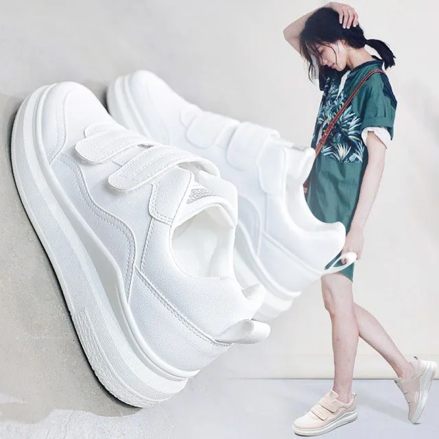 Ake Sia студентов модные Feminino женские из искусственной кожи Повседневное Hook Loop