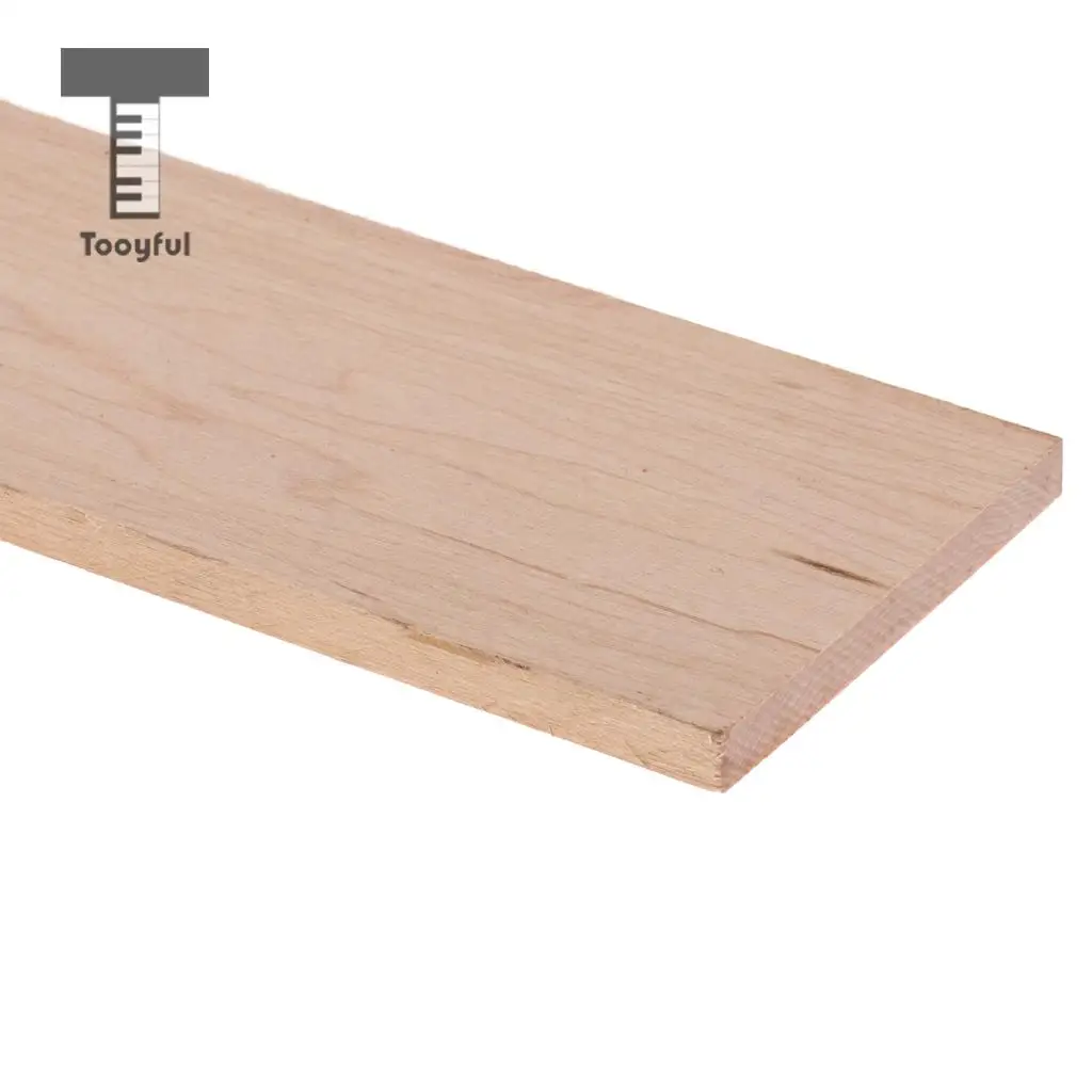 Tooyful Maple Unfinished Electric Guitar Fretboard Marker DIY Blank Plate Luthier Tool