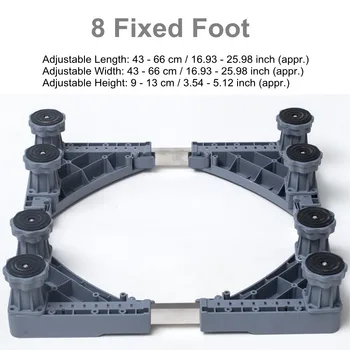 

Washing Machine Floor Stand Adjustable Movable Base Holder for Refrigerator Fridge Universal Machine Carriage Mount 2 Pattern