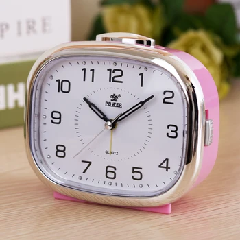 

Small Night Kids Cute Alarm Clock Creative Personalitybedroom Bedside Children Modern Square Table Proyection Clock Decor 6NZ14