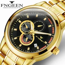Men's Hollow Mechanical Watch Business Waterproof Calendar Gold Watch Waterproof Pointer Couple Watches ZF9772