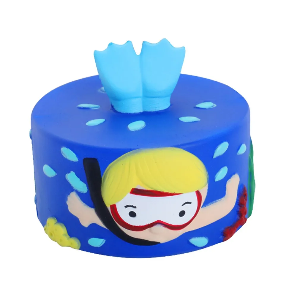 9 см Jumbo мультфильм Diver торт супер замедлить рост Squeeze снятие стресса игрушечные лошадки головоломки игрушка