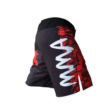 Боевые смешанные единоборства Шорты Муай Тай Короткие Фитнес боксерские трусы мужские спортивные боксео чехол для тренировочной