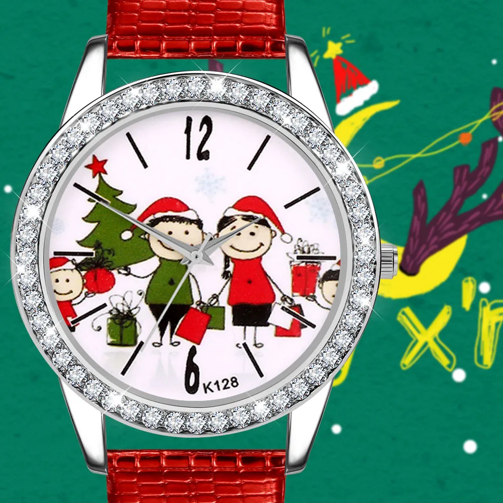 Фото Горячая Распродажа рождественские часы для женщин и мужчин подарок детей